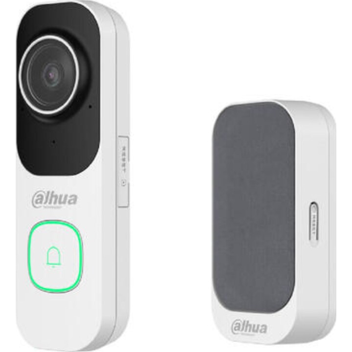 Dahua vdkp01-Wg, Videoportero WiFi 4m Blanco db41aw + Timbre WiFi Gris ds1ag