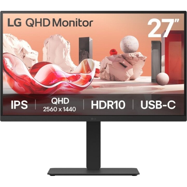 Monitor LG 27BA75QB-B.AEU 27" IPS QHD 100Hz HDR Speakers Adjustable Height USB-C