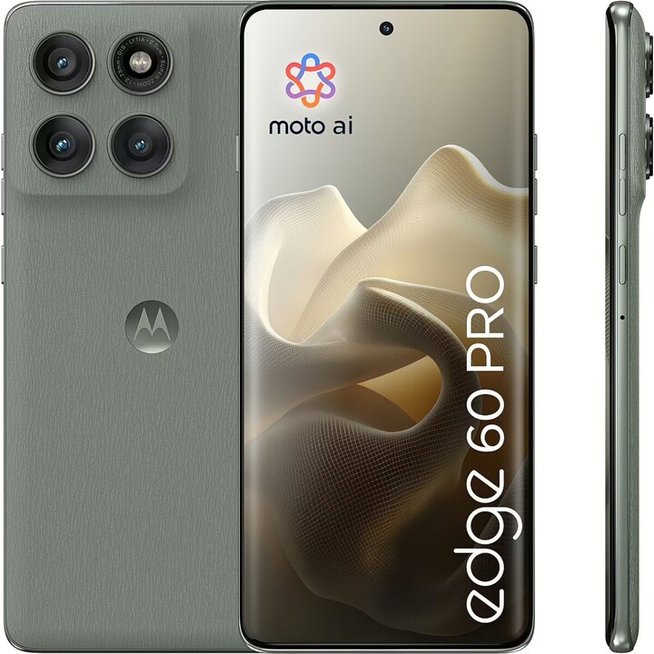 Motorola Edge 60 Pro 5G, 8GB 256GB, 6.67 pOLED UHD, 6000mAh, Verde Sombra