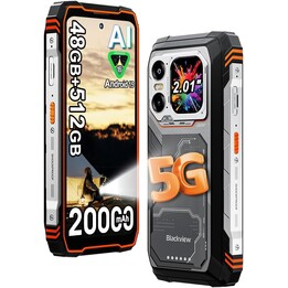 Blackview XPLORE 1 Pro 5G, 16GB 512GB, 6.78 LCD IPS, 20000mAh, Dual Sim, Naranja