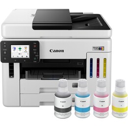 Canon MAXIFY GX7150 6880C006 A4 Jato de Tinta MFP 600x1200 dpi 24 ppm P&B 15 ppm Cor Duplex Digitalização Cópia Fax MegaTank