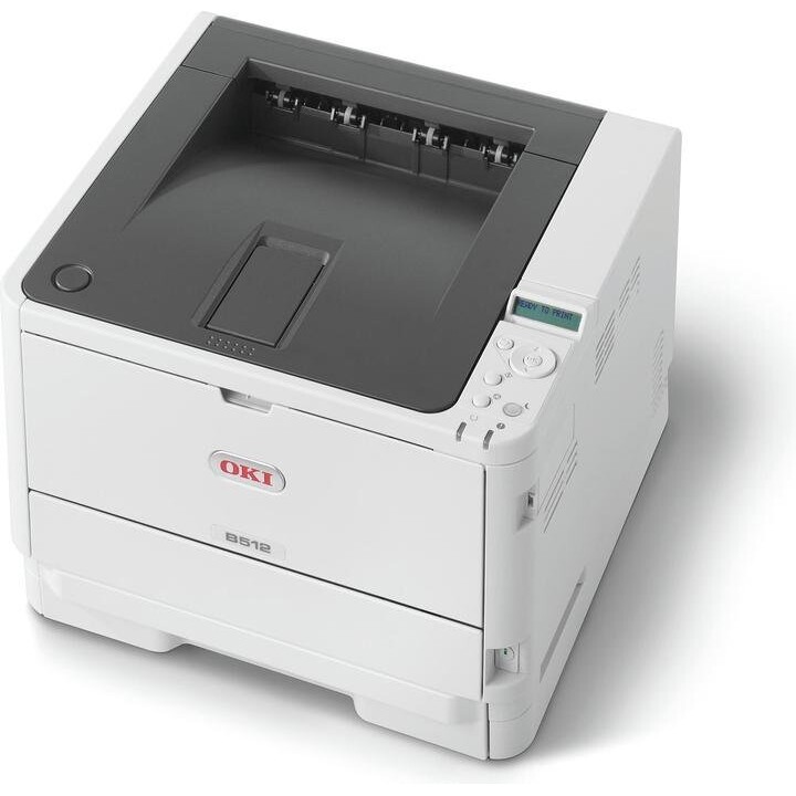 OKI B513dn A4 Mono Imprimante laser à LED 1200x1200 dpi 45 ppm Recto-verso Bac 630 feuilles USB Gigabit Ethernet 512 MB RAM Blan