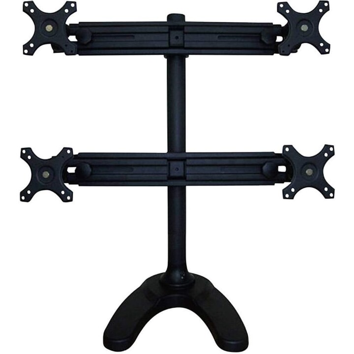 Soporte de escritorio para monitor negro NewStar FPMA-D700DD4 de cuatro direcciones 19-30 pulgadas 32kg