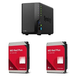 Disco rigido NAS Synology DiskStation DS225+ WD Red® Plus - 4 TB, 256 MB