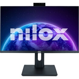 Nilox NXM24REGWEB01 23.8″ 1080p 75Hz IPS Monitor with Webcam, Speakers, VESA Mount, and Height Adjustment