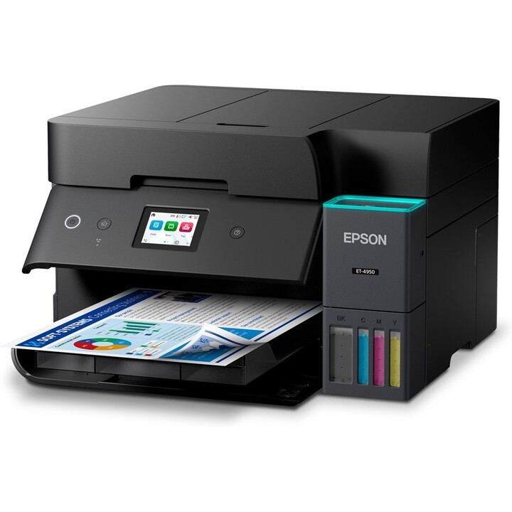 Epson EcoTank ET-4950 A3 Inkjet MFP Color Duplex Scan/Copy WiFi Ethernet 4.3" LCD 550 Sheets