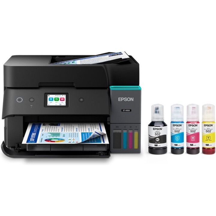 Epson EcoTank ET-4950 A3 Inkjet MFP Color Duplex Scan/Copy WiFi Ethernet 4.3" LCD 550 Sheets