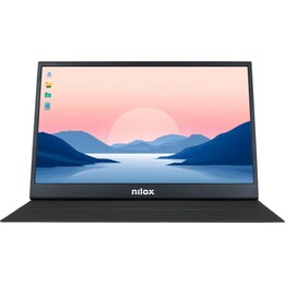Nilox NXMP15FHD11 15.6" LED FullHD Portable Monitor with USB-C and VESA Mount Support, Black