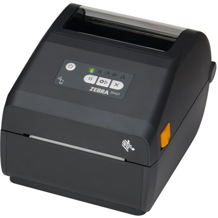 Zebra ZD421 4" 300 dpi Direct Thermal Desktop Printer 6 ips USB Serial Ethernet Peeler WiFi 104mm Width Link-OS