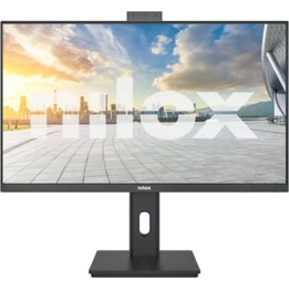Nilox NXM24RWEB0265 Monitor LED IPS de 24 "Full HD 120 Hz com alto-falantes, suporte para câmera, suporte VESA, ajuste de altura