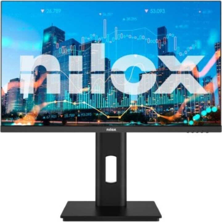 Nilox NXM27R2K1201 27" 2K 120Hz IPS Monitor with Speakers, VESA Mount, Height Adjustable, Black