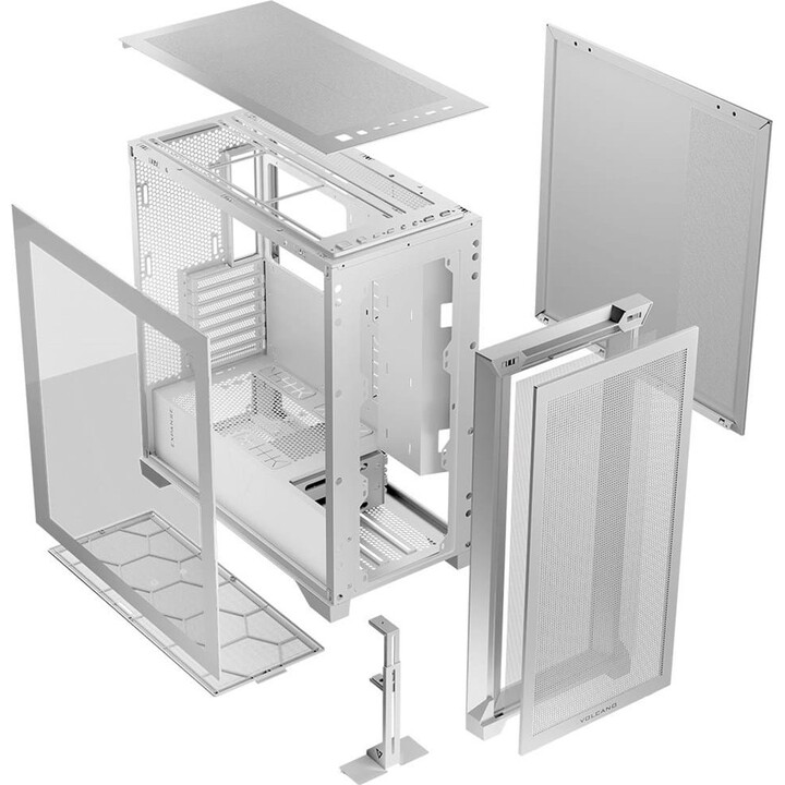 MODECOM Caja de ordenador VOLCANO EXPANSE S MIDI Blanco