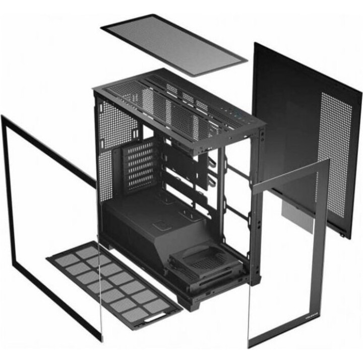 MODECOM Caja de ordenador VOLCANO STELLAR MIDI Negro
