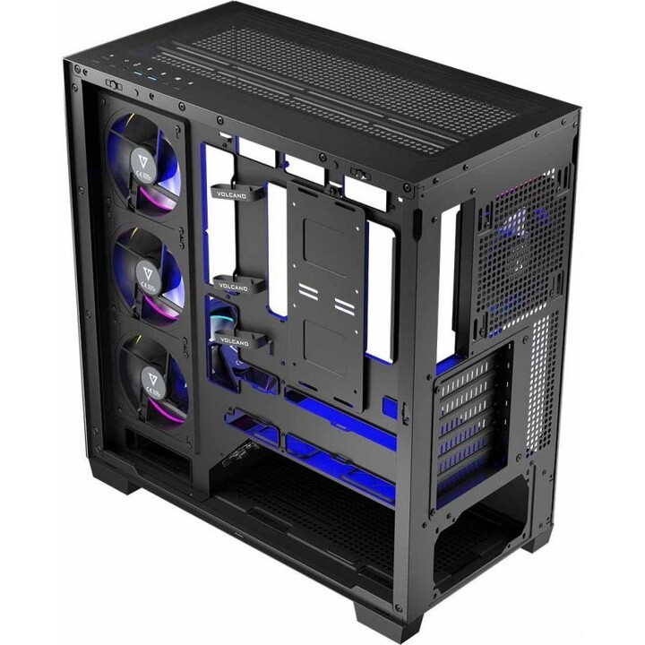 MODECOM Caja de ordenador VOLCANO STELLAR ARGB MIDI 5F Negro