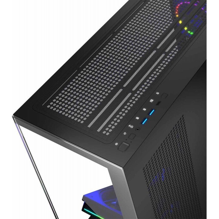 MODECOM Computergehäuse VOLCANO STELLAR ARGB MIDI 5F Schwarz