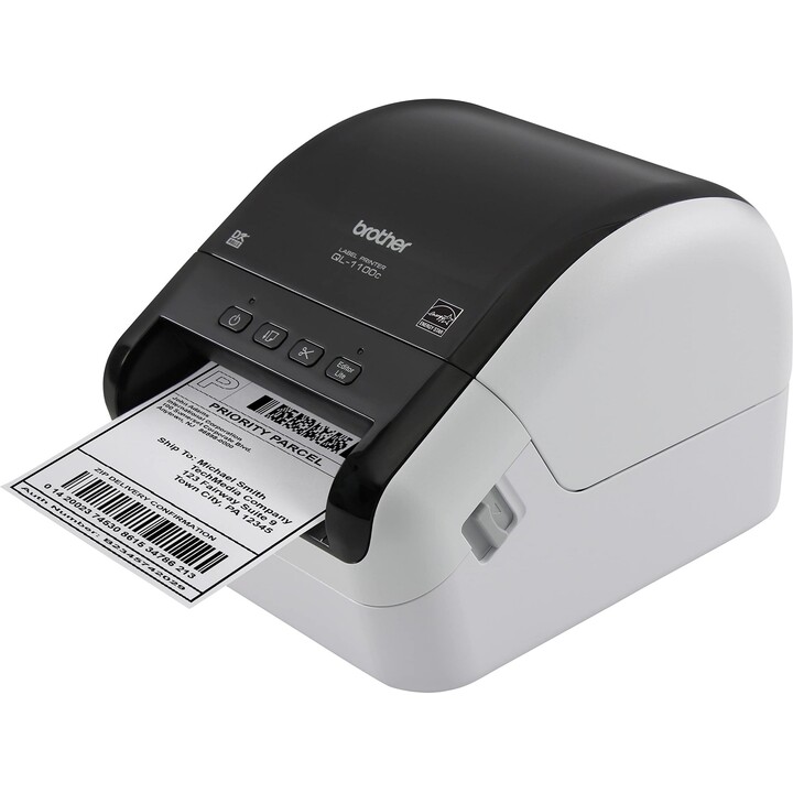 Brother QL-1100C Großformat-Etikettendrucker 4" 300 dpi Thermodirekt 110 mm/s USB Auto-Cutter