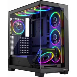 MODECOM Computer Case VOLCANO STELLAR ARGB MIDI 8F Black
