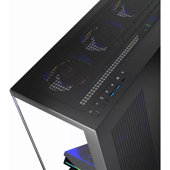 MODECOM Computergehäuse VOLCANO STELLAR ARGB MIDI 8F Schwarz