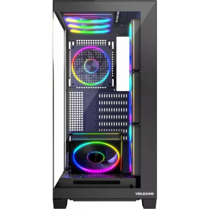 MODECOM Computer Case VOLCANO STELLAR ARGB MIDI 8F Black