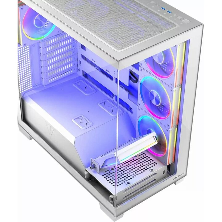 MODECOM Computergehäuse VOLCANO STELLAR ARGB MIDI 8F Weiß