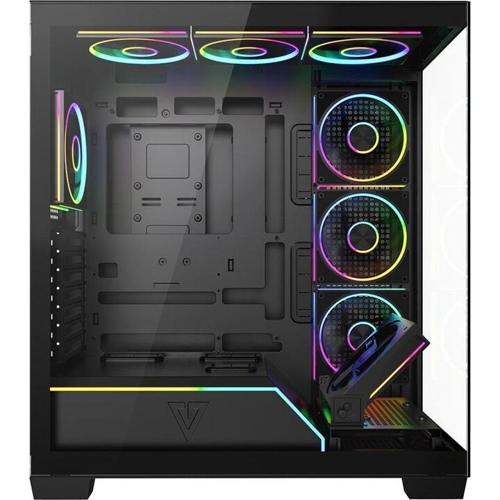 Computergehäuse MODECOM VOLCANO STELLAR PLUS ARGB MIDI 8F Schwarz