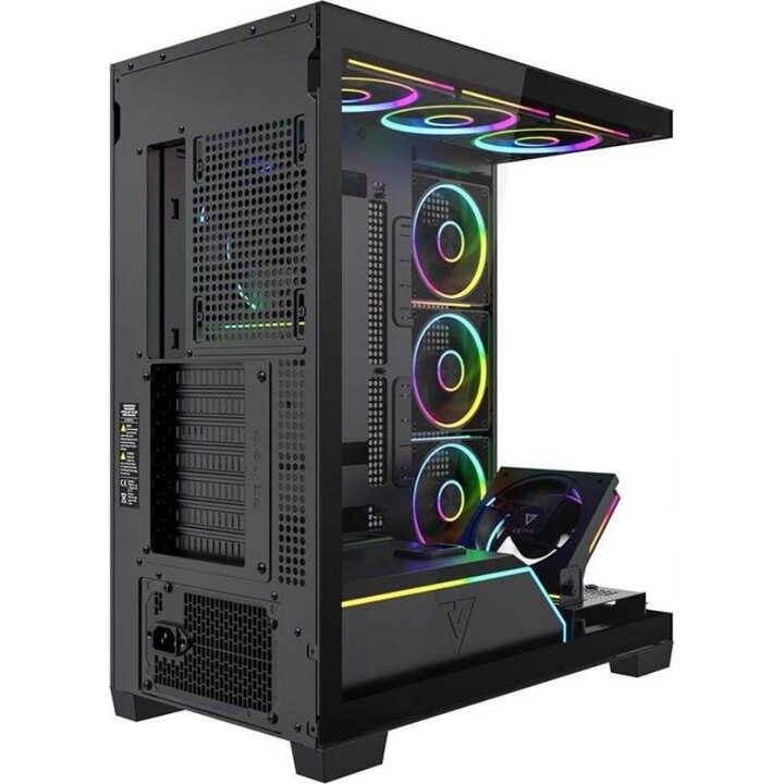 MODECOM Computer Case VOLCANO STELLAR PLUS ARGB MIDI 8F Noir