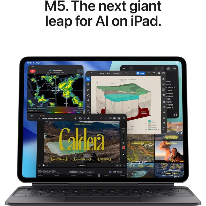 Apple iPad Pro 13 2025 7th Gen M5 2TB WiFi Negro - Vidrio estándar