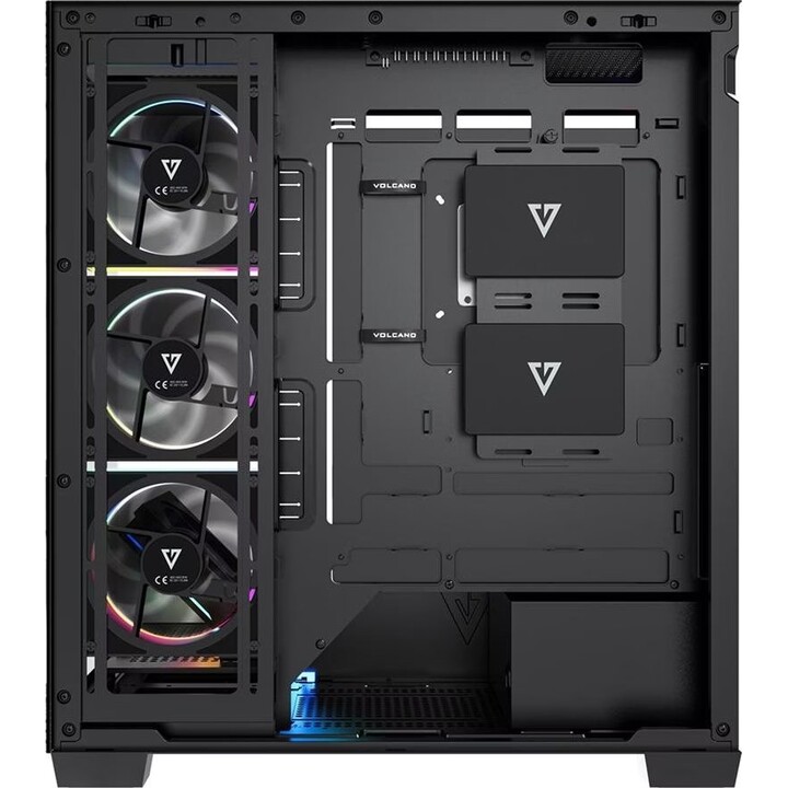 MODECOM VOLCANO STELLAR PLUS ARGB MIDI 5F Case per computer nero