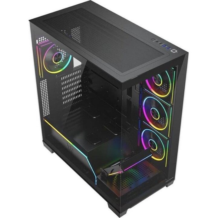 MODECOM VOLCANO STELLAR PLUS ARGB MIDI 5F Computer Case Black
