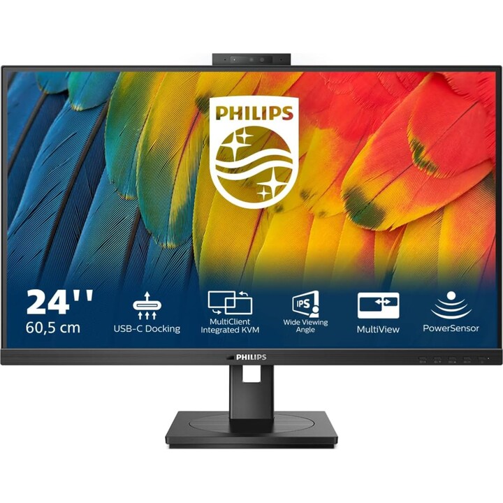 Philips 24B1U5301H - Moniteur FHD 24", 75 Hz, IPS, 4 ms GtG, hauteur réglable, haut-parleurs