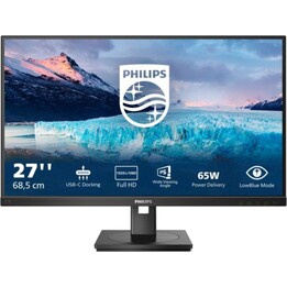 Philips 273S1/00 Monitor 27″ 1080p 75Hz IPS USB-C LowBlue Speakers VESA Height