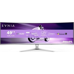Philips Evnia 49M2C8900 48,9 Zoll QD OLED Dual QHD 240 Hz G-Sync-kompatibler gebogener Monitor