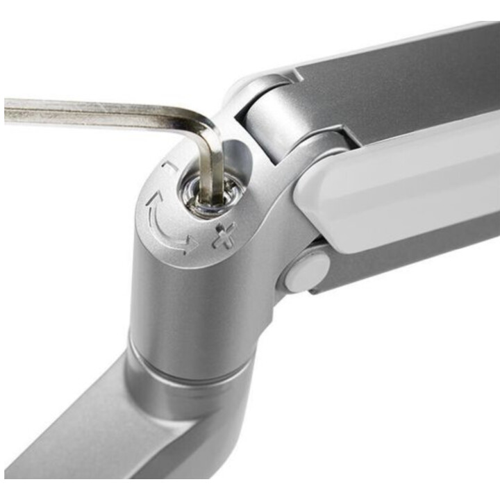 LogiLink BP0090 - Suporte de Escritório para 3 monitores de 17 a 27 Pulgadas (LCD, LED, OLED, etc.), com Resorte de Gás, para te