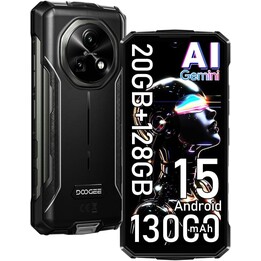 Doogee Fire 5 Pro, 4GB 128GB, 6.6 LCD IPS HD+, 13000mAh, Dual Sim, Gris