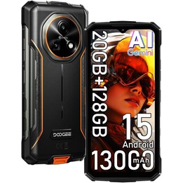 Doogee Fire 5 Pro, 4GB 128GB, 6.6 LCD IPS HD+, 13000mAh, Dual Sim, Orange