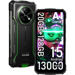 Doogee Fire 5 Pro, 4 Go 128 Go, 6,6 LCD IPS HD+, 13 000 mAh, double SIM, vert