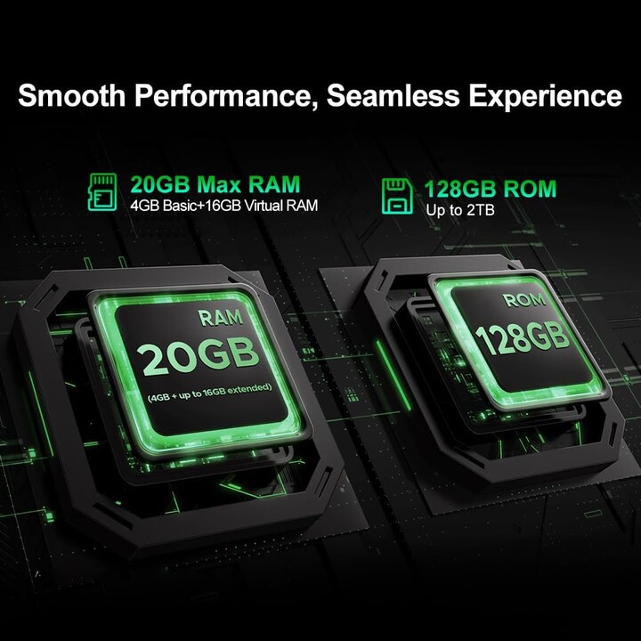 Doogee Fire 5 Pro, 4 Go 128 Go, 6,6 LCD IPS HD+, 13 000 mAh, double SIM, vert