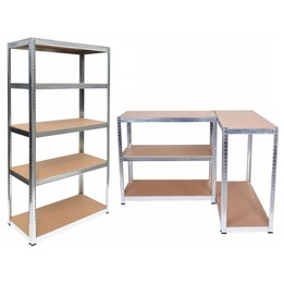 Topeshop REGAŁ G9030 Suporte de chão para ferramentas de jardim, em aço galvanizado e MDF.