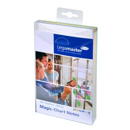 Cartões de moderação Legamaster 10,0 x 20,0 cm nas cores vermelho, branco, verde, azul e amarelo.