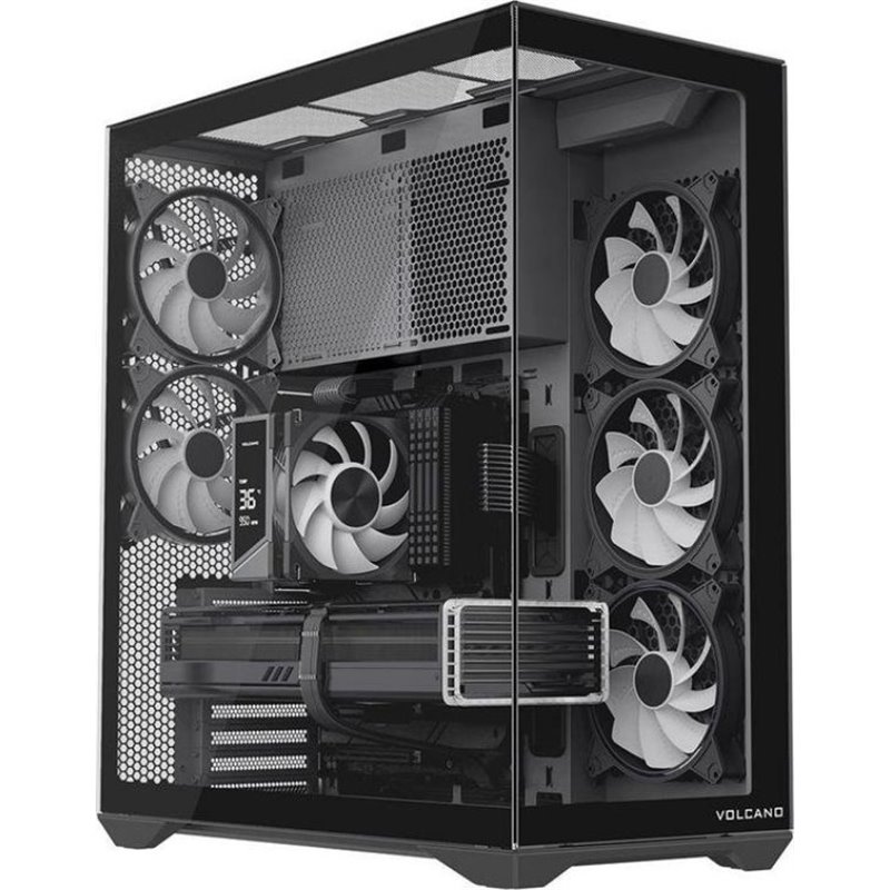 Volcano Core Computer MODECOM Volcano SPACE XL ARGB FULL TOWER 5F Computer Case Black