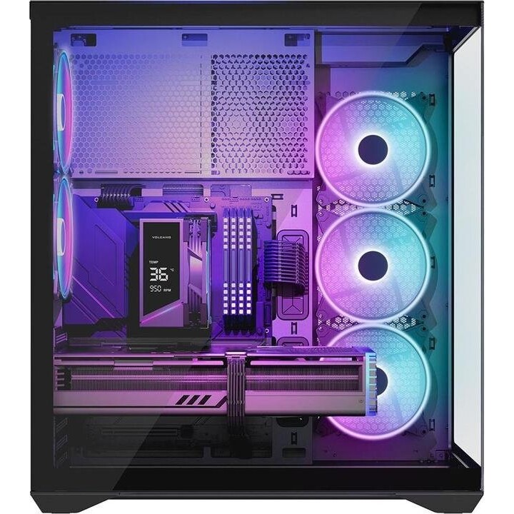 MODECOM Volcano SPACE XL ARGB FULL TOWER 5F Computer Case Black