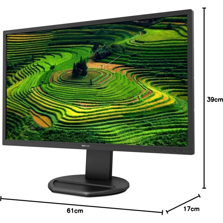 Philips 221B8LJEB Monitor 22" FHD, 60Hz, TN, 1 ms GtG, Sincronizzazione adattiva, Altezza regolabile