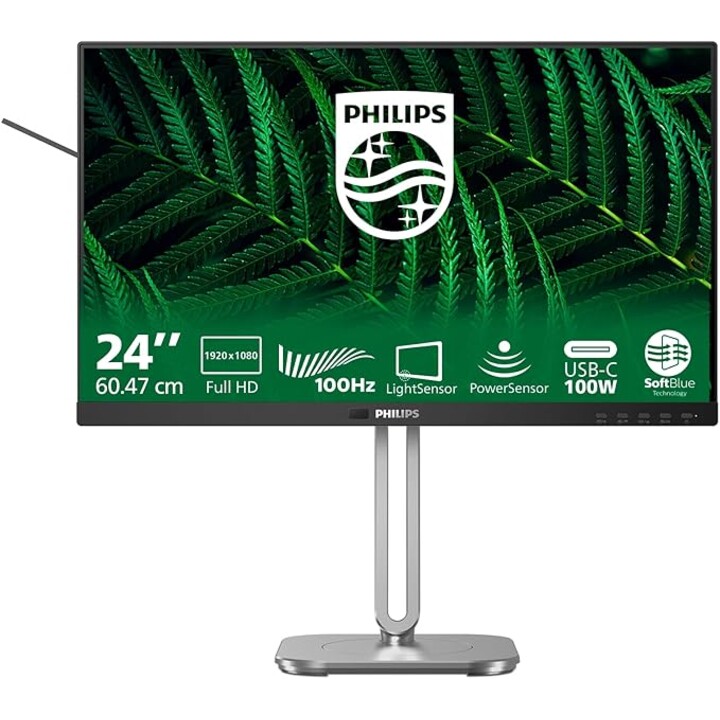 Monitor Philips 23,8" 24B2G5301 16:09 Hdmi+Dp+Usb-C Darkgre