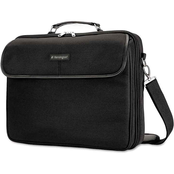 Kensington K60390WW - Cartella per laptop fino a 16", design a conchiglia, scomparto imbottito, poliestere riciclato (52% PCR), 