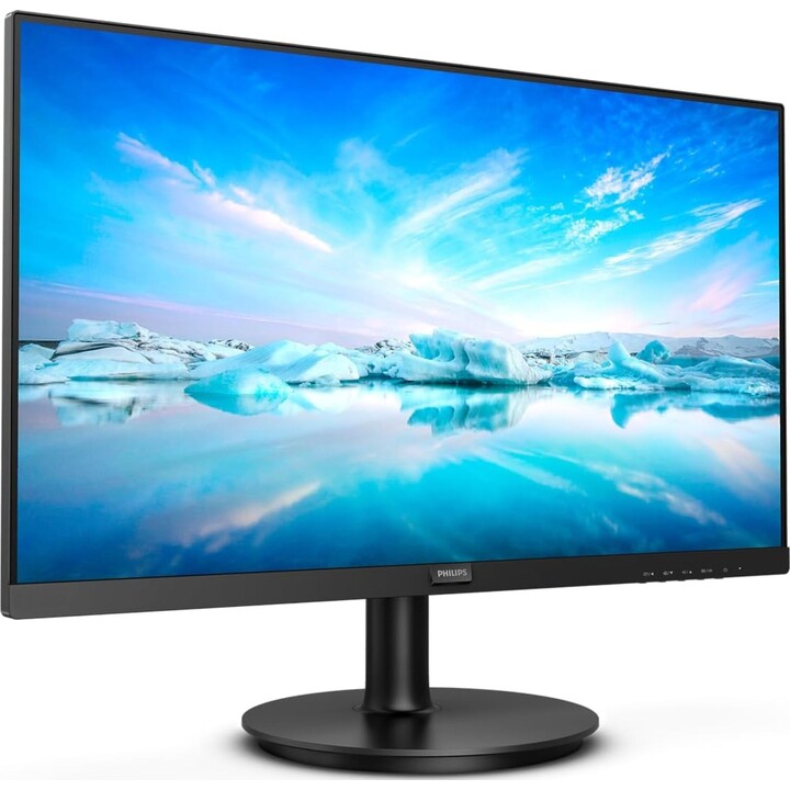 Monitor Philips 222V8LA 22" FHD, 75 Hz, VA, 4 ms GtG, sincronizzazione adattiva, altoparlanti