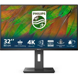 Philips 32B1U3900 Monitor 32" UHD, WLED, 60 Hz, VA, 4 ms GtG, TÜV-Augenkomfort, Lautsprecher, höhenverstellbar