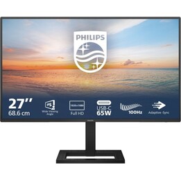 Monitor der Philips 1000-Serie 27E1N1300AE/00 27 Zoll 1080p 100 Hz IPS USB-C höhenverstellbare Lautsprecher