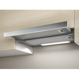 Elica ELITE 14 LUX GRIX/A/60, hotte aspirante télescopique de 60 cm avec haute extraction et filtres lavables, acier inoxydable