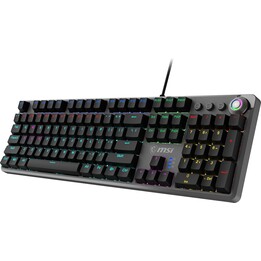 Teclado para juegos MSI FORGE GK310 RED DE USB QWERTY Alemán Negro
