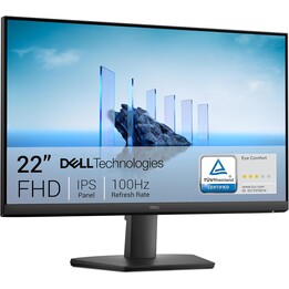 Monitor Dell 22 - SE2225HM, Full HD (1920x1080), 100 Hz, VA, 5 ms, VESA (100x100 mm), HDMI, VGA, garantia de 3 anos, preto